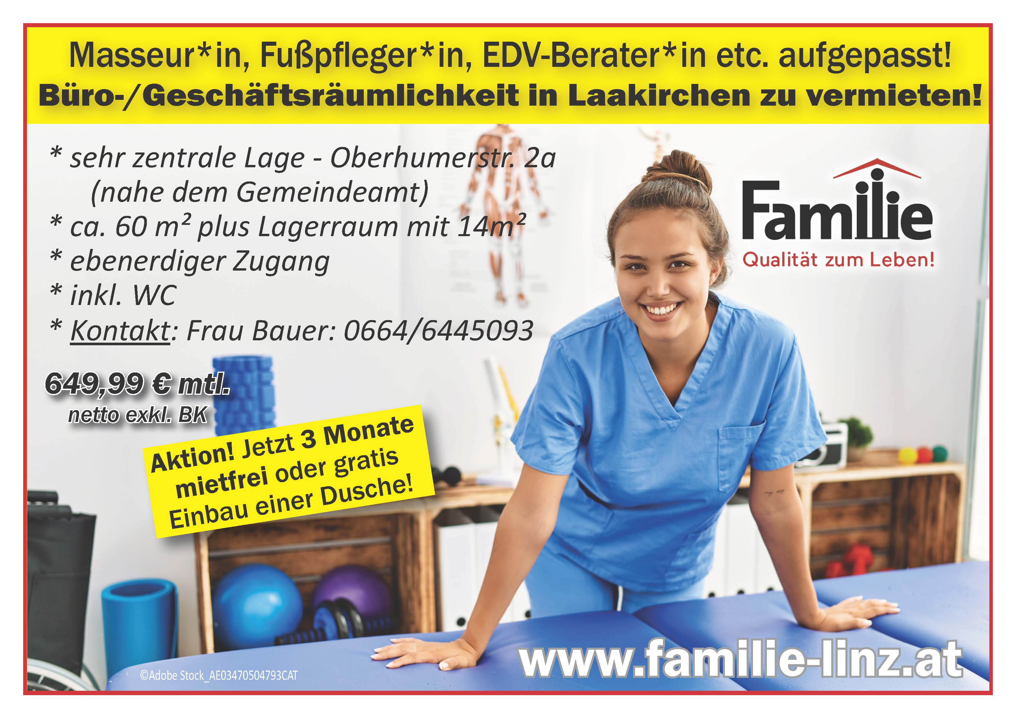 Inserat Geschäftsräumlichkeit Laakirchen